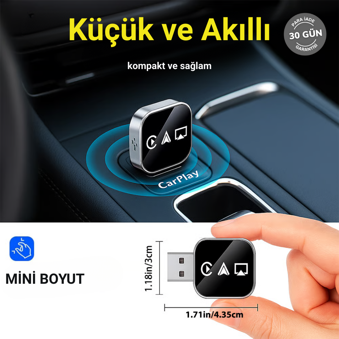 2026 Yükseltilmiş 4IN1 Ekran Yansıtmalı Telefon, kablolu-kablosuz Carplay adaptörü